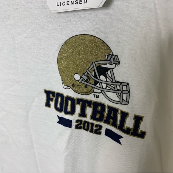 NWT Adidas The Go To Tee University of Notre Dame Undefeated 2012 Season T-Shirt - Picture 5 of 7